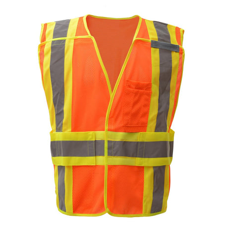 Hi-Vis Safety Vest, Expandable Breakway, Standard Class 2