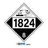 1824 Sodium Hydroxide Solution - Class 8 Placard - Gorvex.com