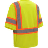 Hi-Vis Safety Vest, Two Tone Mesh with Zipper Closure, Standard Class 3