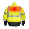 Mobile Warming MWJ19M04 Men's Hi-Vis Heated Windproof Jacket