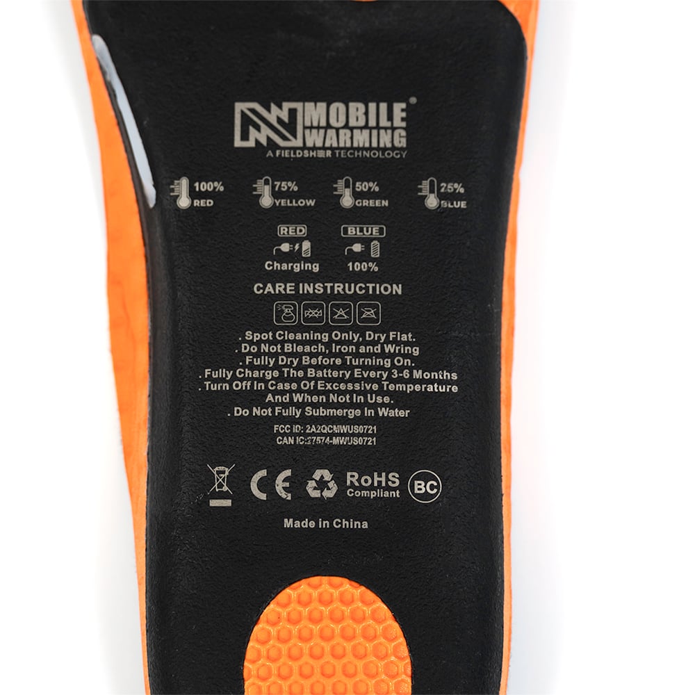 Mobile Warming MWUS09 Premium Ultra-thin Heated Insole, 1 pair