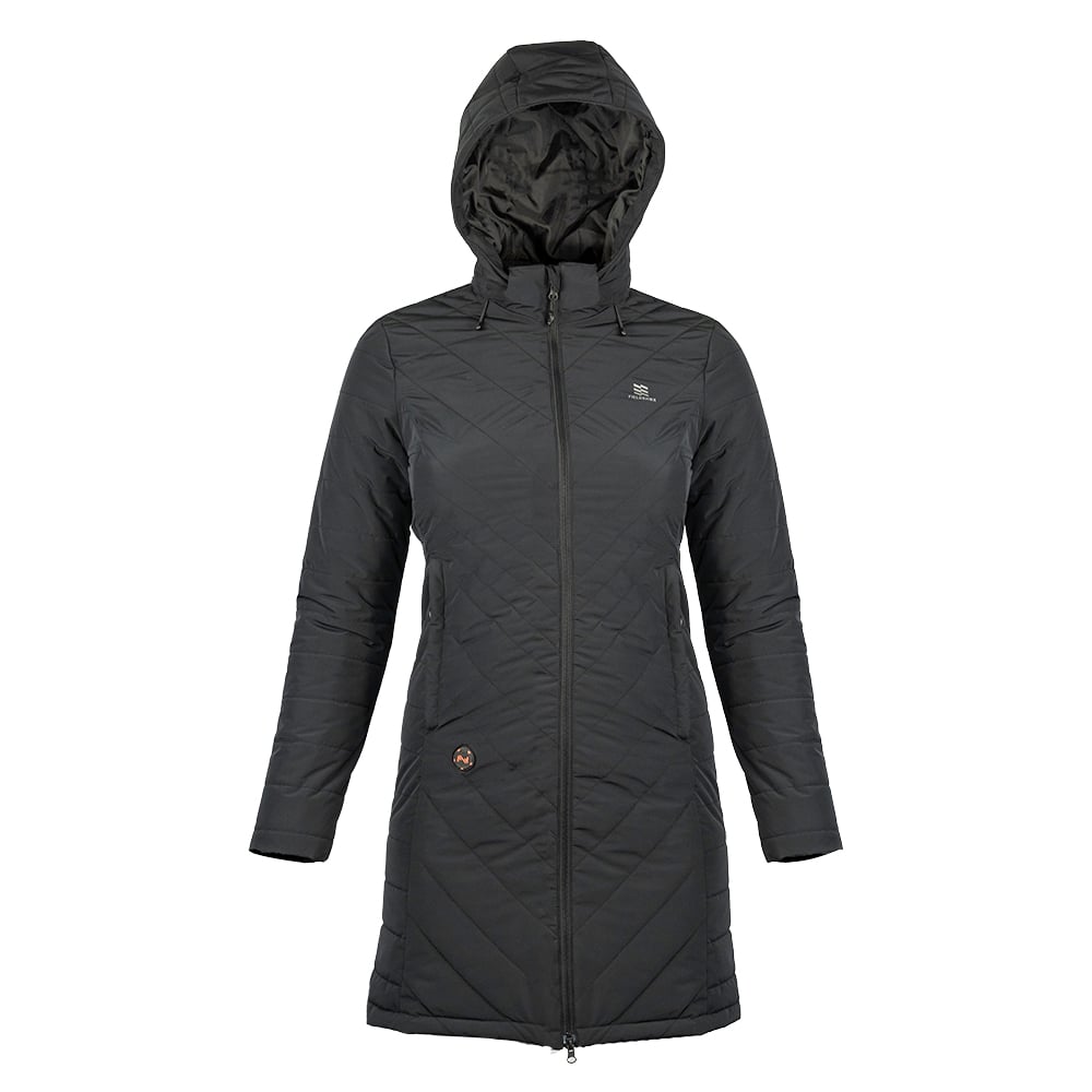 Mobile Warming MWWJ38 Meridian Women's Heated Black Hooded Jacket