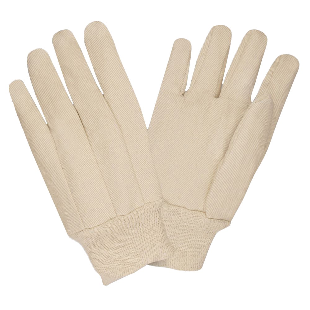 G-Line Standard 10-ounce Cotton Canvas Gloves, Knit Wrist, 1 dozen (12 pairs)