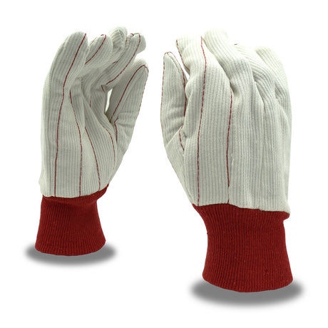 Cordova 24CD Nap-In Corded Double Palm Glove with Knit Wrist, 1 dozen (12 pairs)