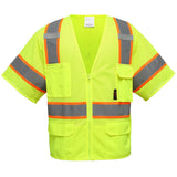 Hi-Vis Safety Vest with 6 Pockets, Premium Class 3