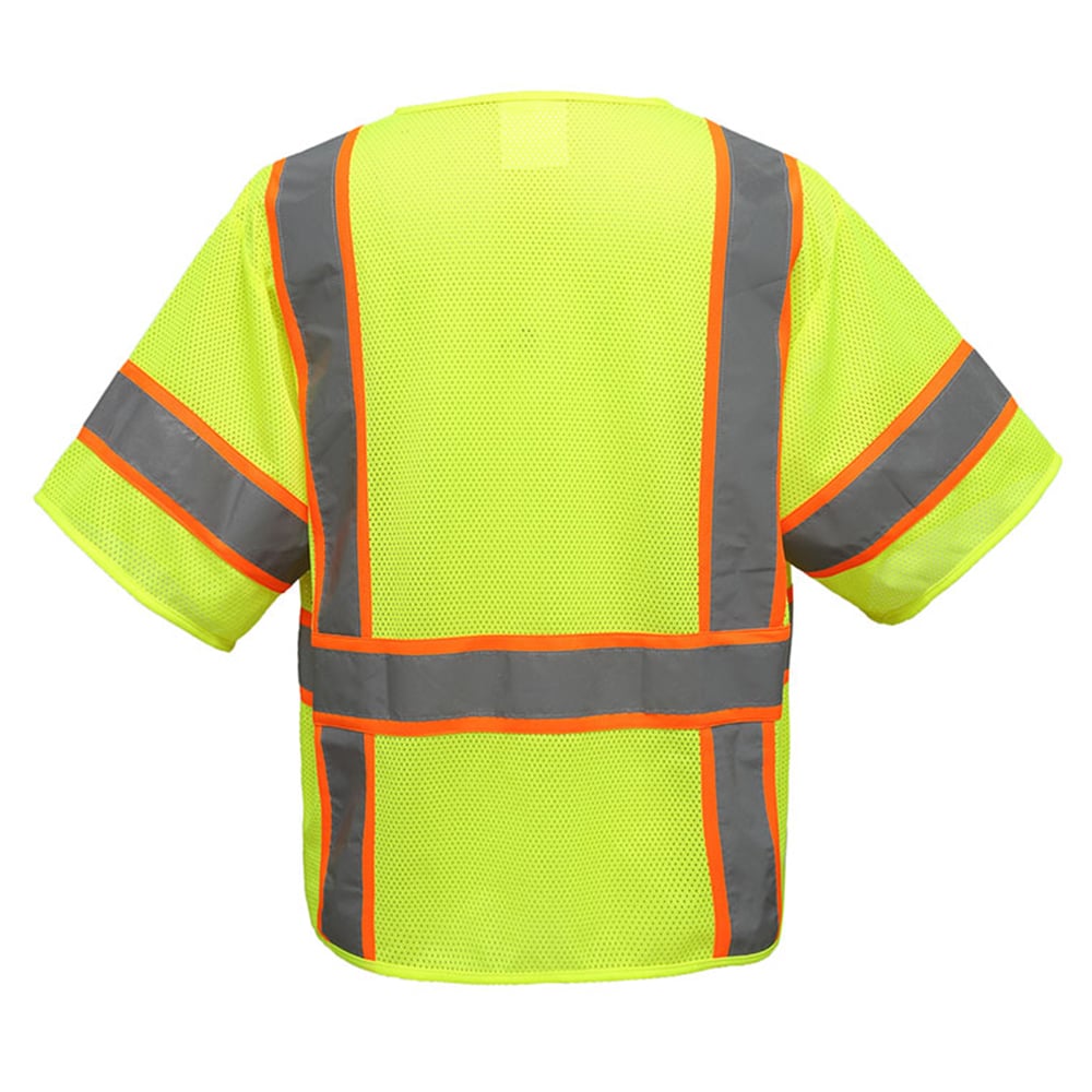 Hi-Vis Safety Vest with 6 Pockets, Premium Class 3