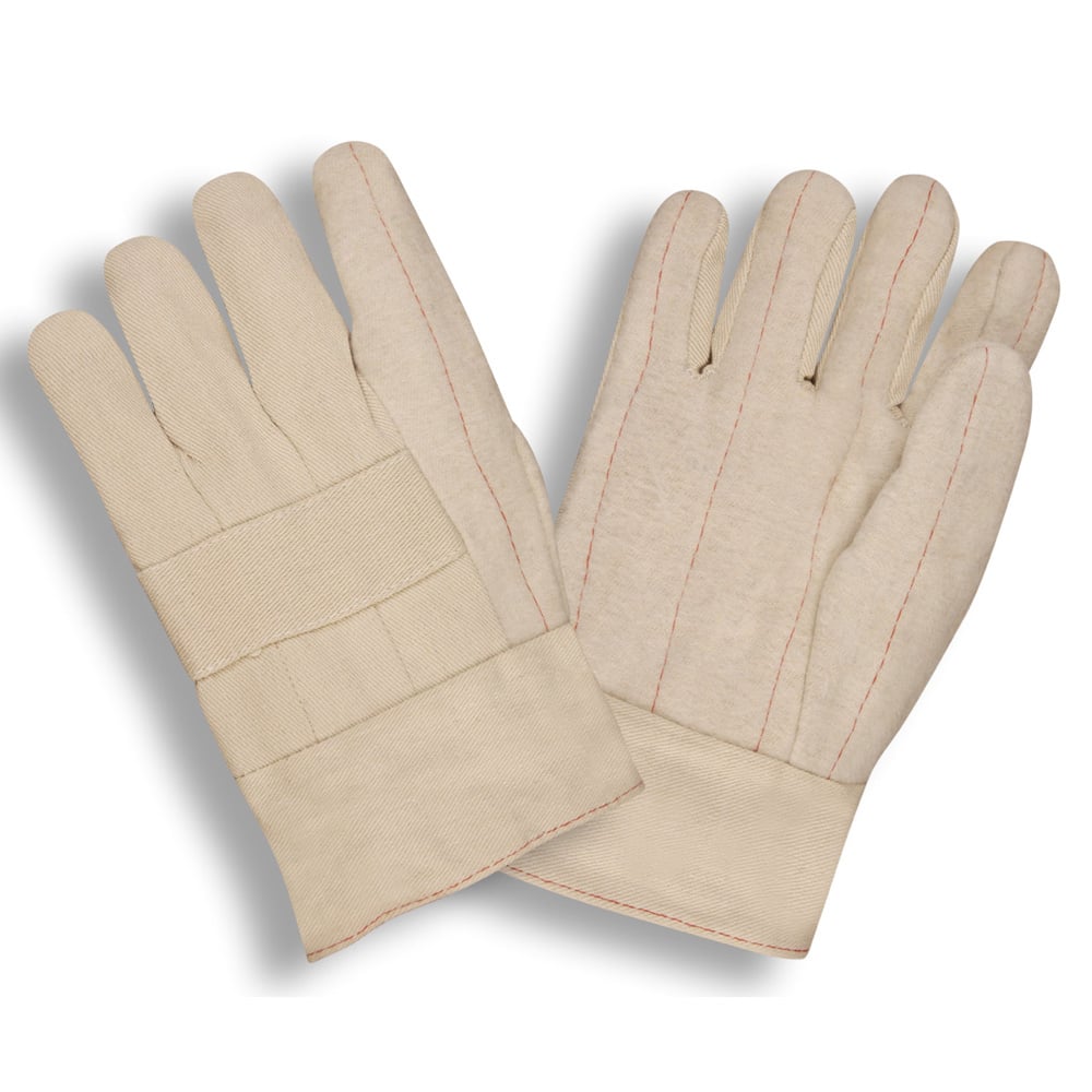 G-Line 3-Ply Heavy Weight Hot Mill Cotton Gloves, Cotton Lined, 1 dozen (12 pairs)