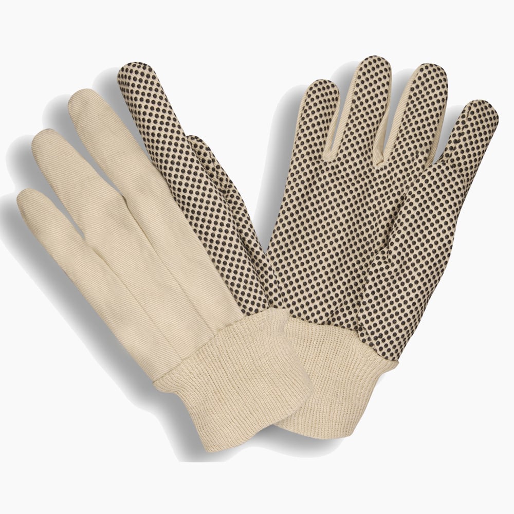 Cordova 2610 Medium Weight Cotton Canvas Glove with PVC Dots, 1 dozen (12 pairs)