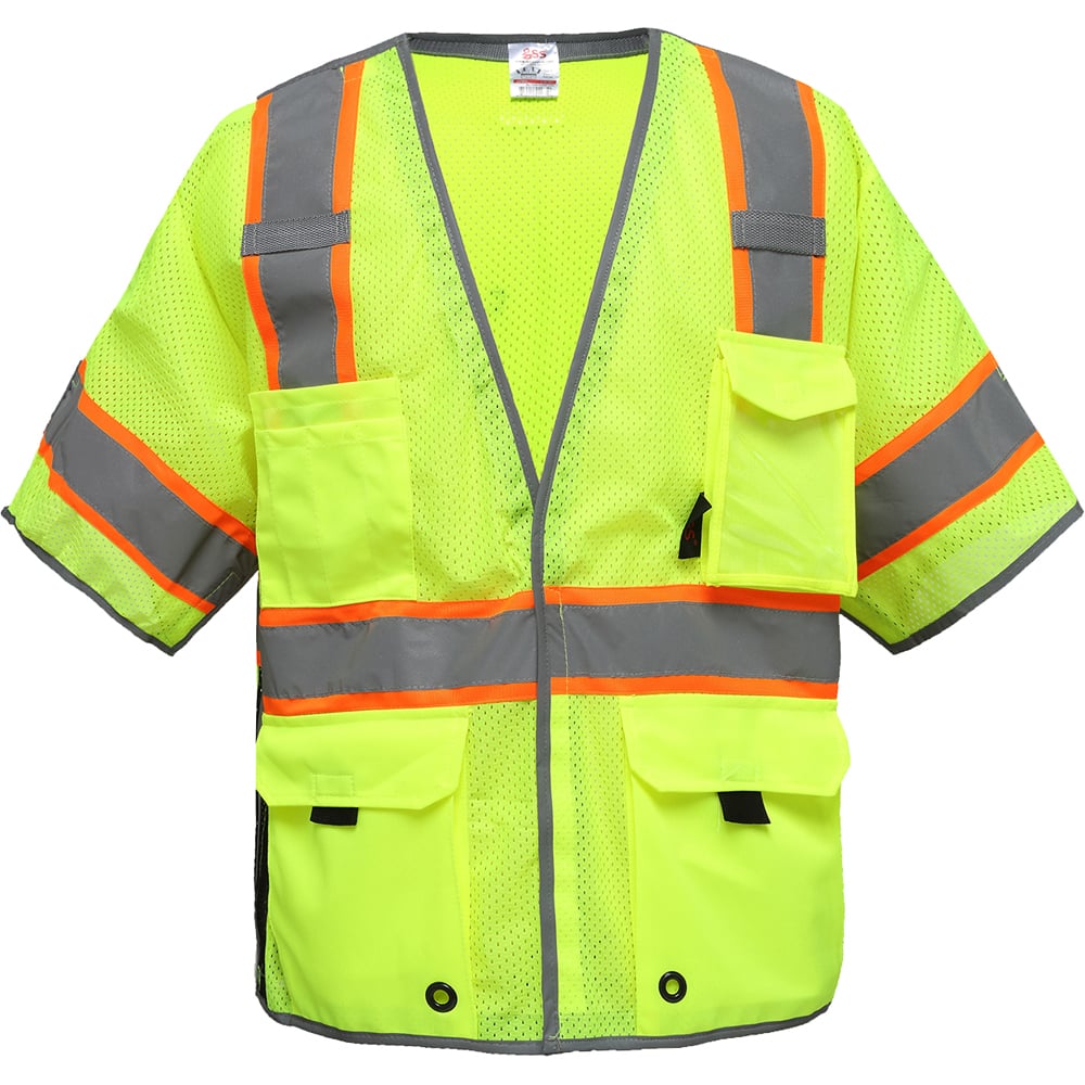 Hi Vis Class 3 Breakaway Vest with Reflective Trim