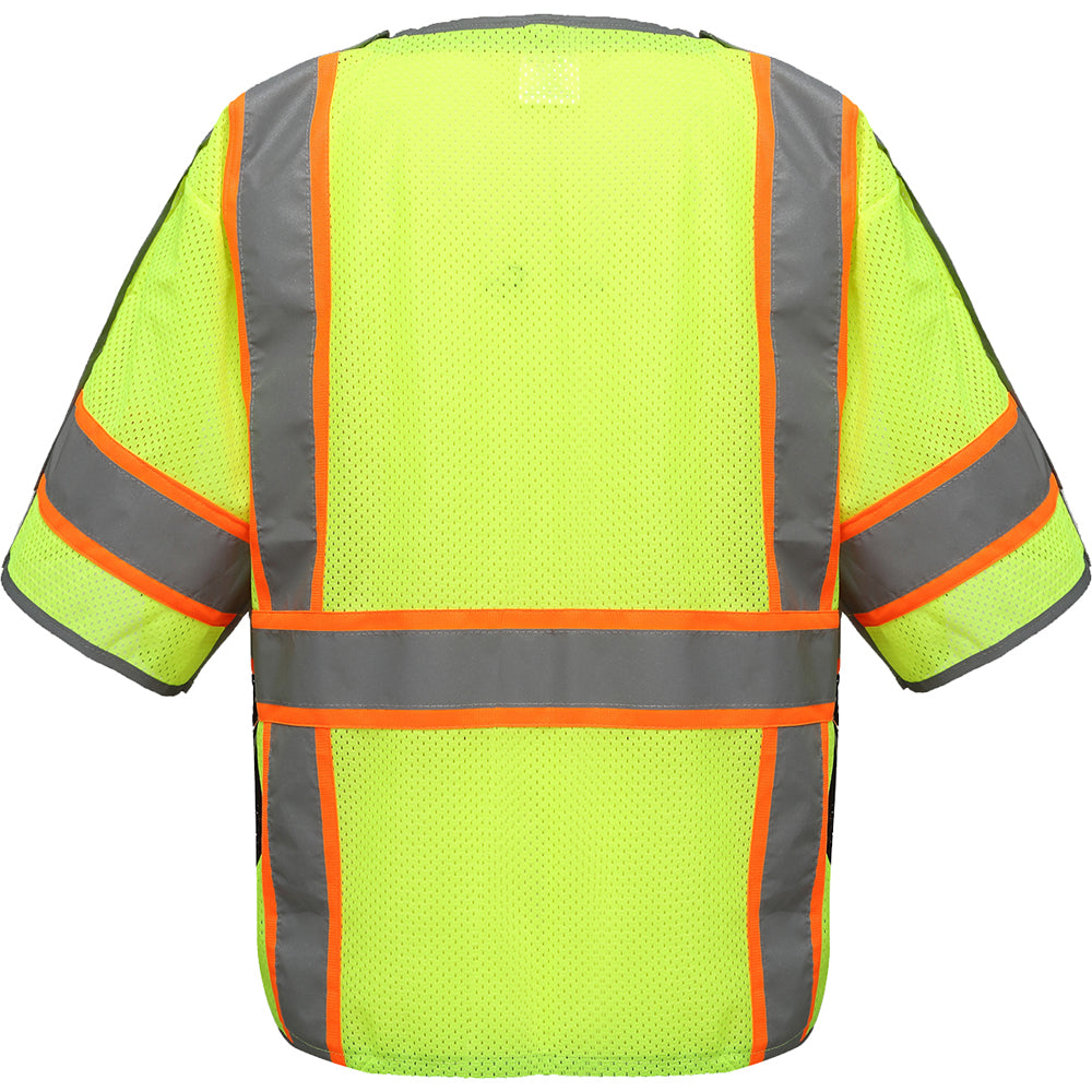 Hi Vis Class 3 Breakaway Vest with Reflective Trim