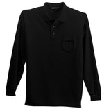 Port Authority K500LSP Silk Touch Long Sleeve Polo with Pocket