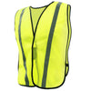 Hi-Vis Enhanced Visibility Mesh Vest with Elastic Sides, One Size