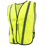 Hi-Vis Enhanced Visibility Mesh Vest with Elastic Sides, One Size