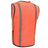 Hi-Vis Enhanced Visibility Mesh Vest with Elastic Sides, One Size