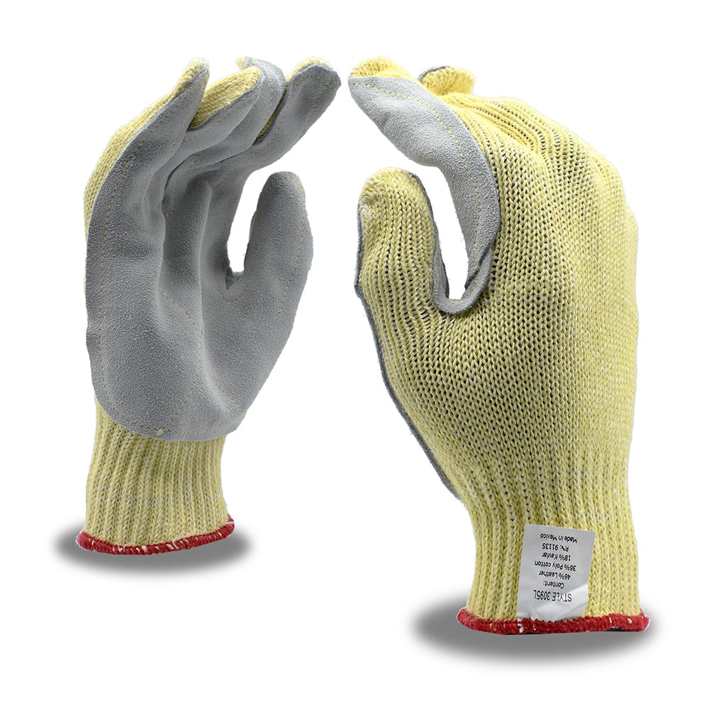 Cordova Aramid Plaited Split Cowhide Safety Gloves, ANSI A2, 1 dozen (12 pairs)