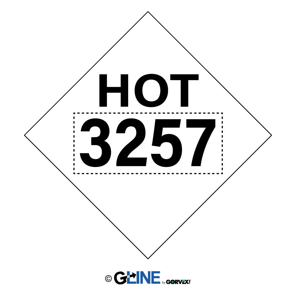 3257 Hot Asphalt - Class 9 Placard - Gorvex.com