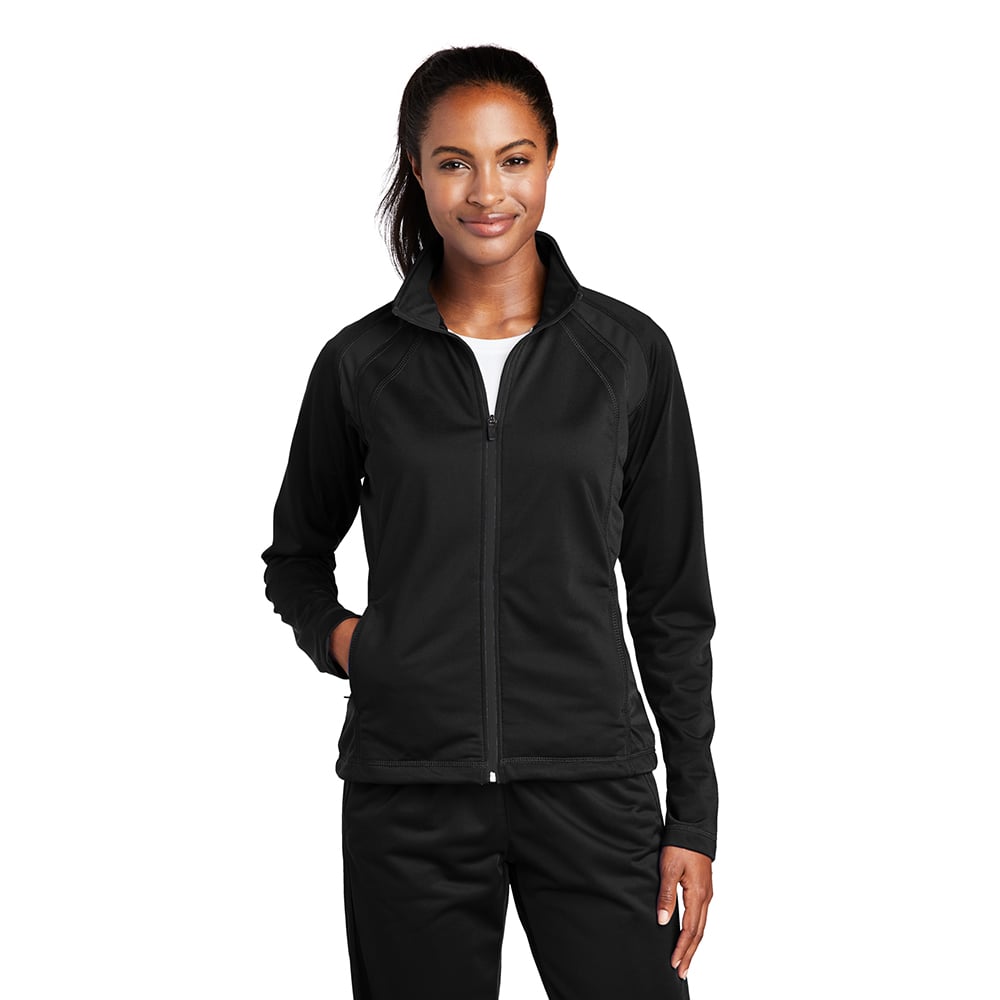 Sport-Tek LST90 Women's Tricot Two-Tone Track Jacket