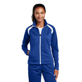 Sport-Tek LST90 Women's Tricot Two-Tone Track Jacket