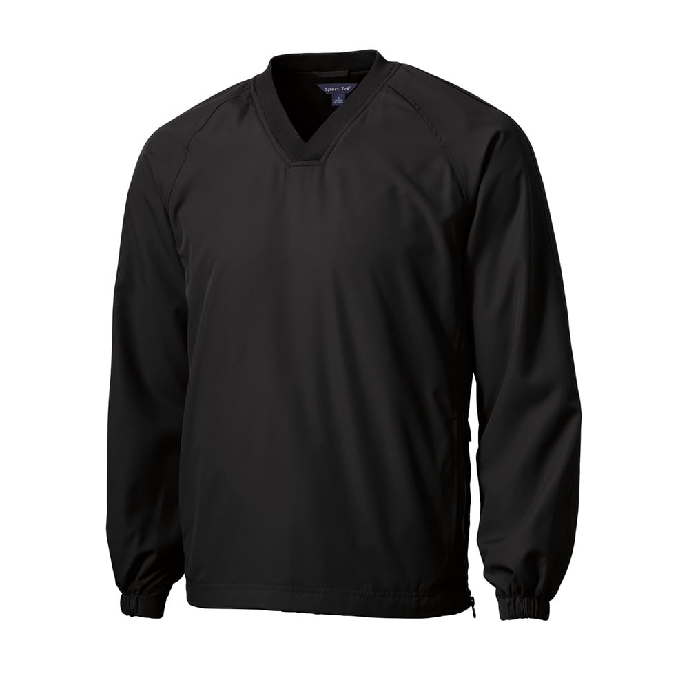 Sport-Tek JST72 V-Neck Raglan Wind Shirt with Side Pockets