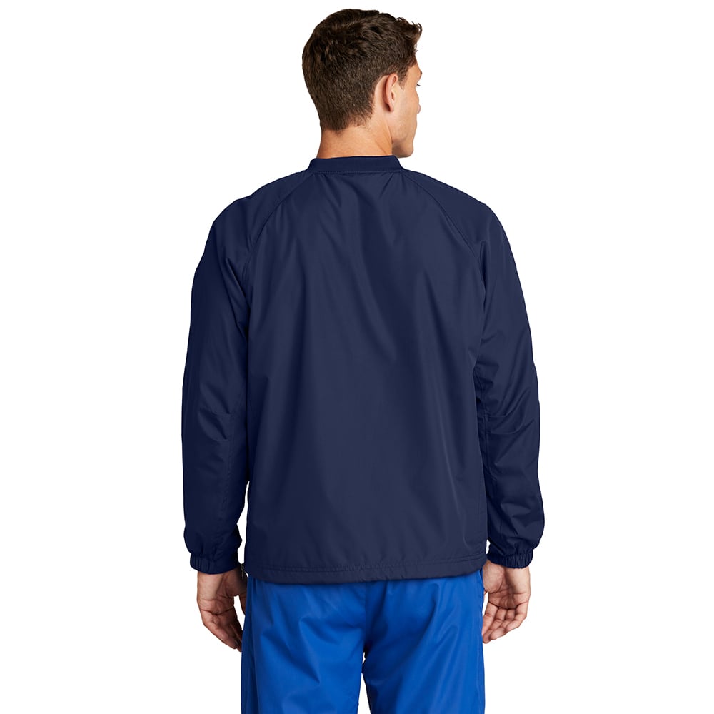 Sport-Tek JST72 V-Neck Raglan Wind Shirt with Side Pockets