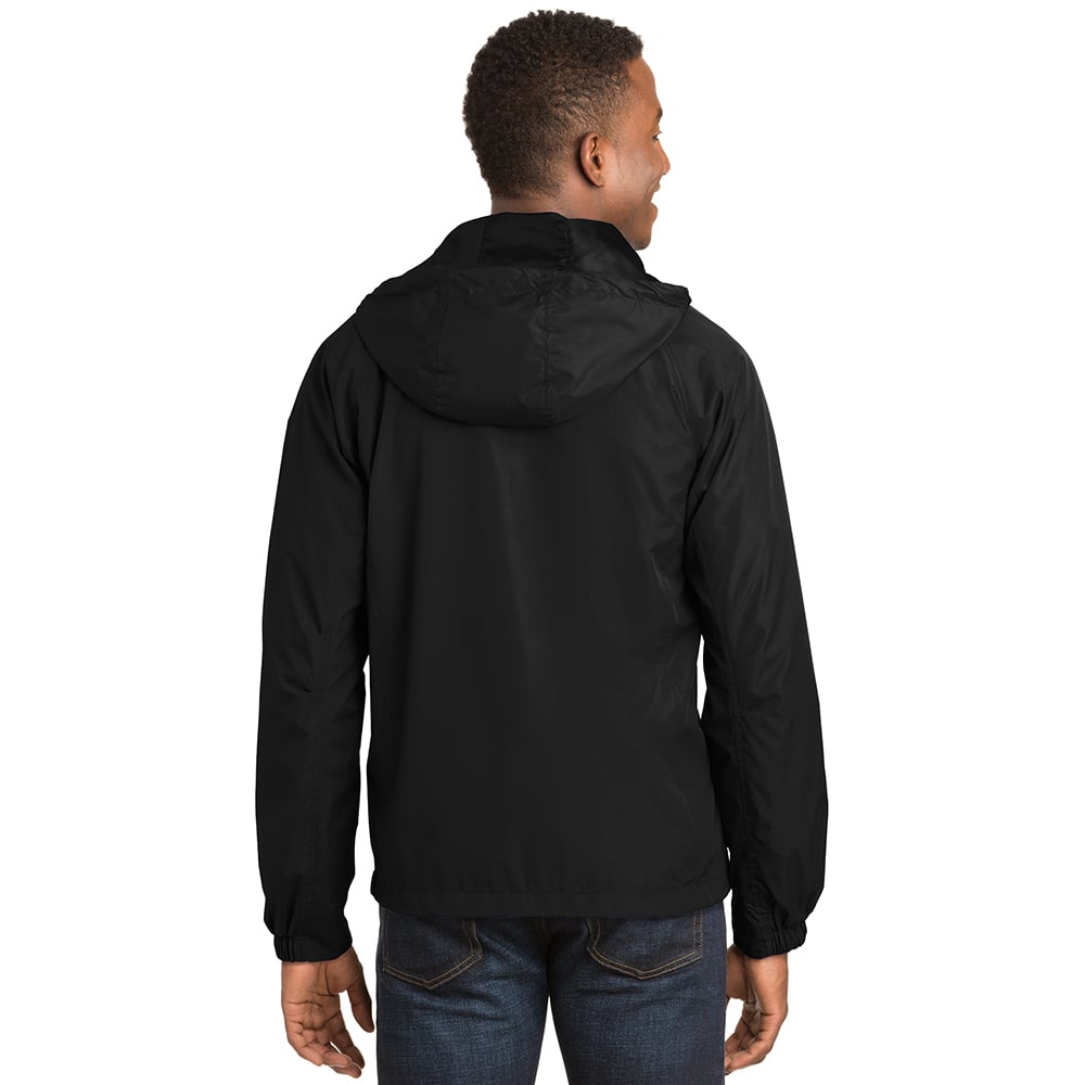 Sport-Tek JST73 Waterproof Raglan Jacket with Hood