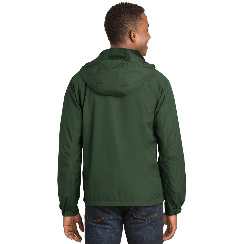 Sport-Tek JST73 Waterproof Raglan Jacket with Hood