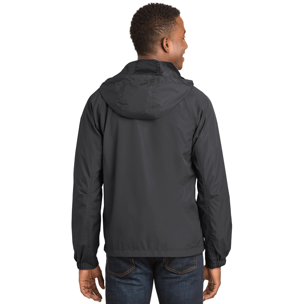 Sport-Tek JST73 Waterproof Raglan Jacket with Hood