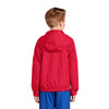 Sport-Tek YST73 Youth Hooded Raglan Jacket with Elastic Back Hem