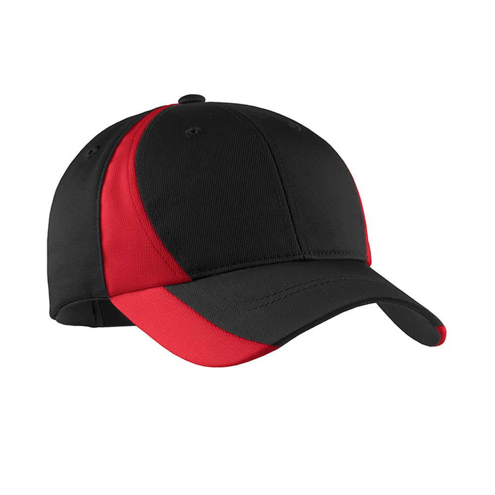 Sport-Tek STC11 Dry Zone Nylon Colorblock Structured Adjustable Cap