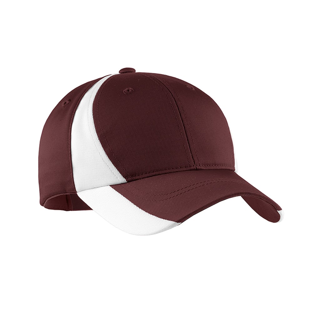 Sport-Tek STC11 Dry Zone Nylon Colorblock Structured Adjustable Cap