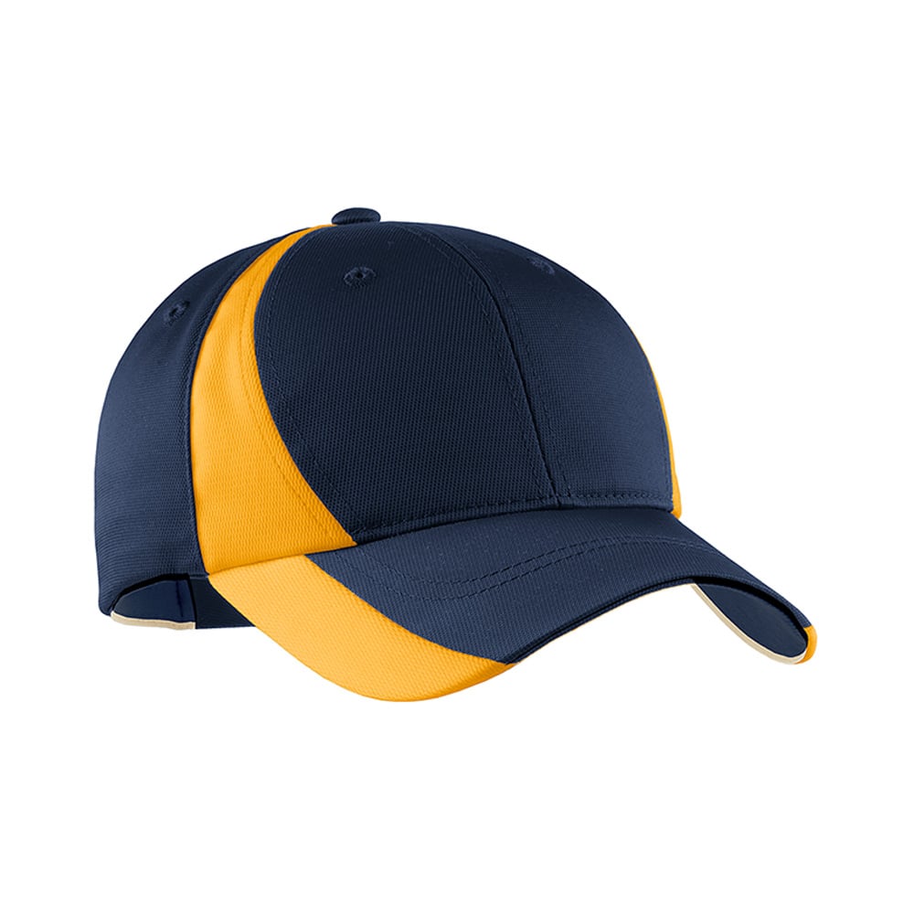 Sport-Tek STC11 Dry Zone Nylon Colorblock Structured Adjustable Cap