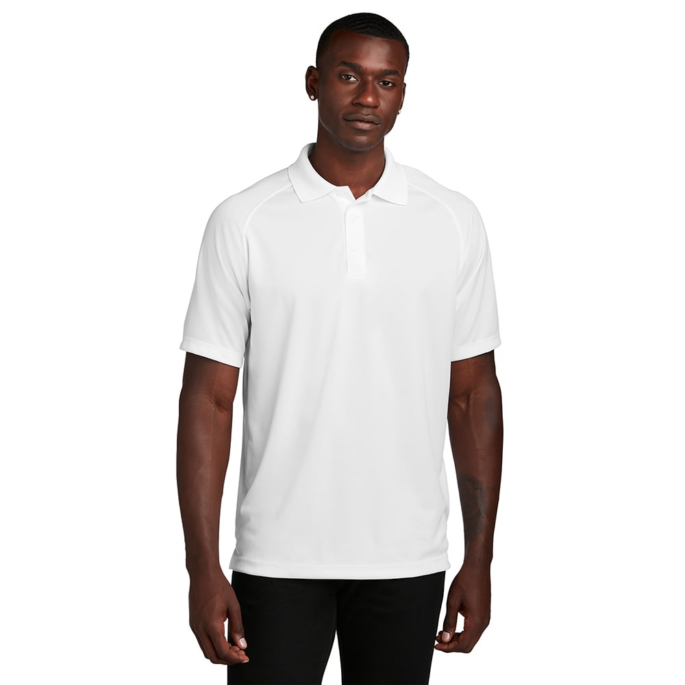 Sport-Tek T475 Dry Zone Raglan Polo with 3-Button Placket