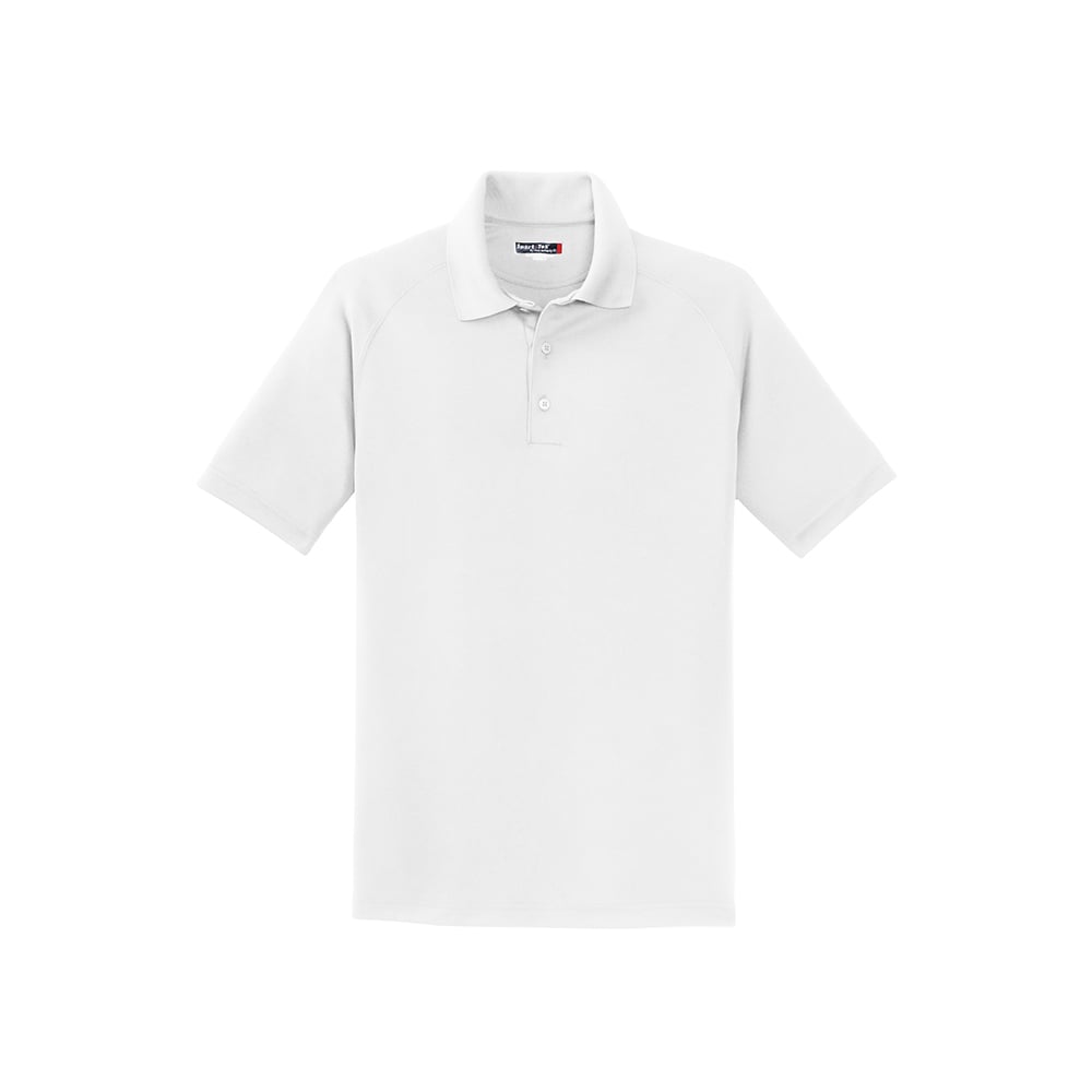 Sport-Tek T475 Dry Zone Raglan Polo with 3-Button Placket