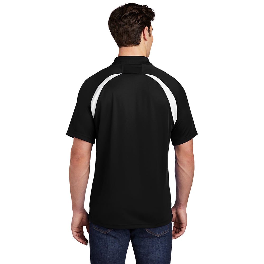 Sport-Tek T476 Dry Zone Colorblock Raglan Polo with 3-Button Placket