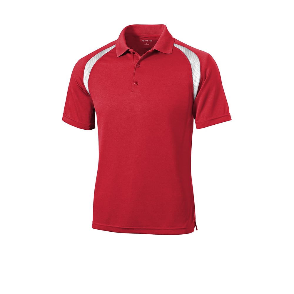 Sport-Tek T476 Dry Zone Colorblock Raglan Polo with 3-Button Placket