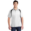 Sport-Tek T476 Dry Zone Colorblock Raglan Polo with 3-Button Placket