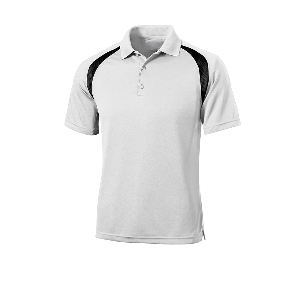 Sport-Tek T476 Dry Zone Colorblock Raglan Polo with 3-Button Placket