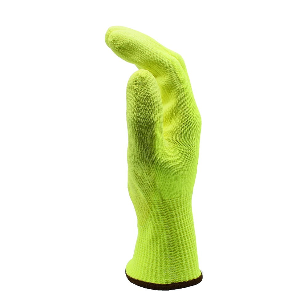 Cordova iON™ Hi-Vis HPPE PU Palm Coated Gloves, ANSI Cut A4, 1 pair