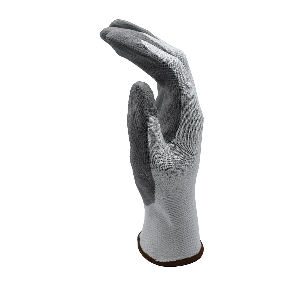 Cordova Rival™ Light Gray HPPE PU Coated Gloves, ANSI A2, 1 pair