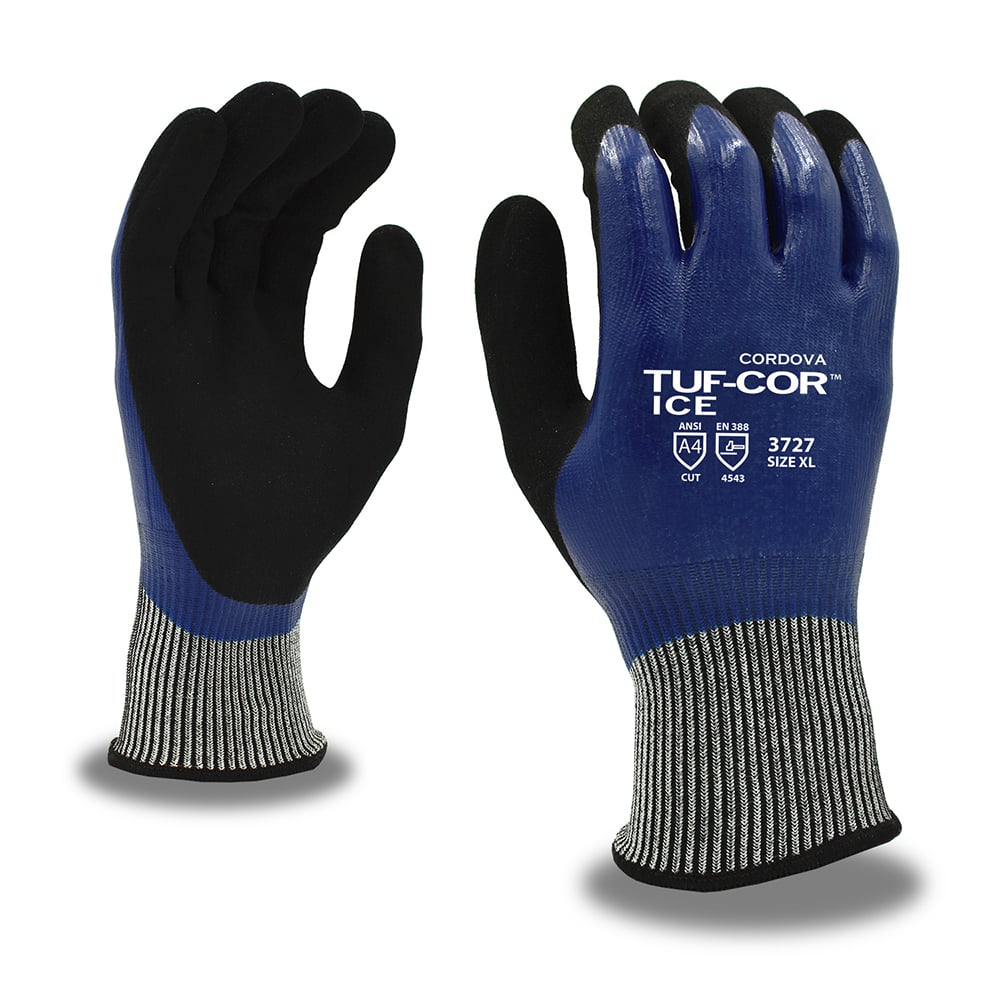 Cordova TUF-COR ICE™ HPPE/Glass/Acrylic Terry Gloves, 1 pair