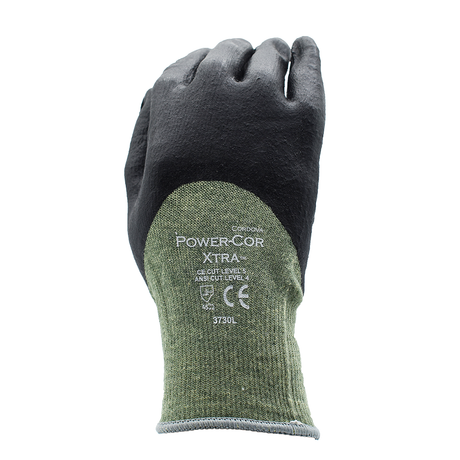 Cordova Power-Cor Xtra™ ANSI A4 Nitrile Kevlar®/Steel Gloves, 1 pair