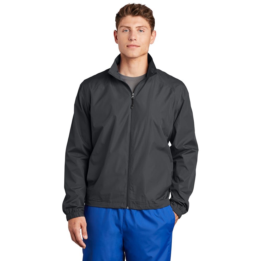 Sport-Tek JST70 Full-Zip Waterproof Jacket with Side Pockets