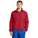 Sport-Tek JST70 Full-Zip Waterproof Jacket with Side Pockets