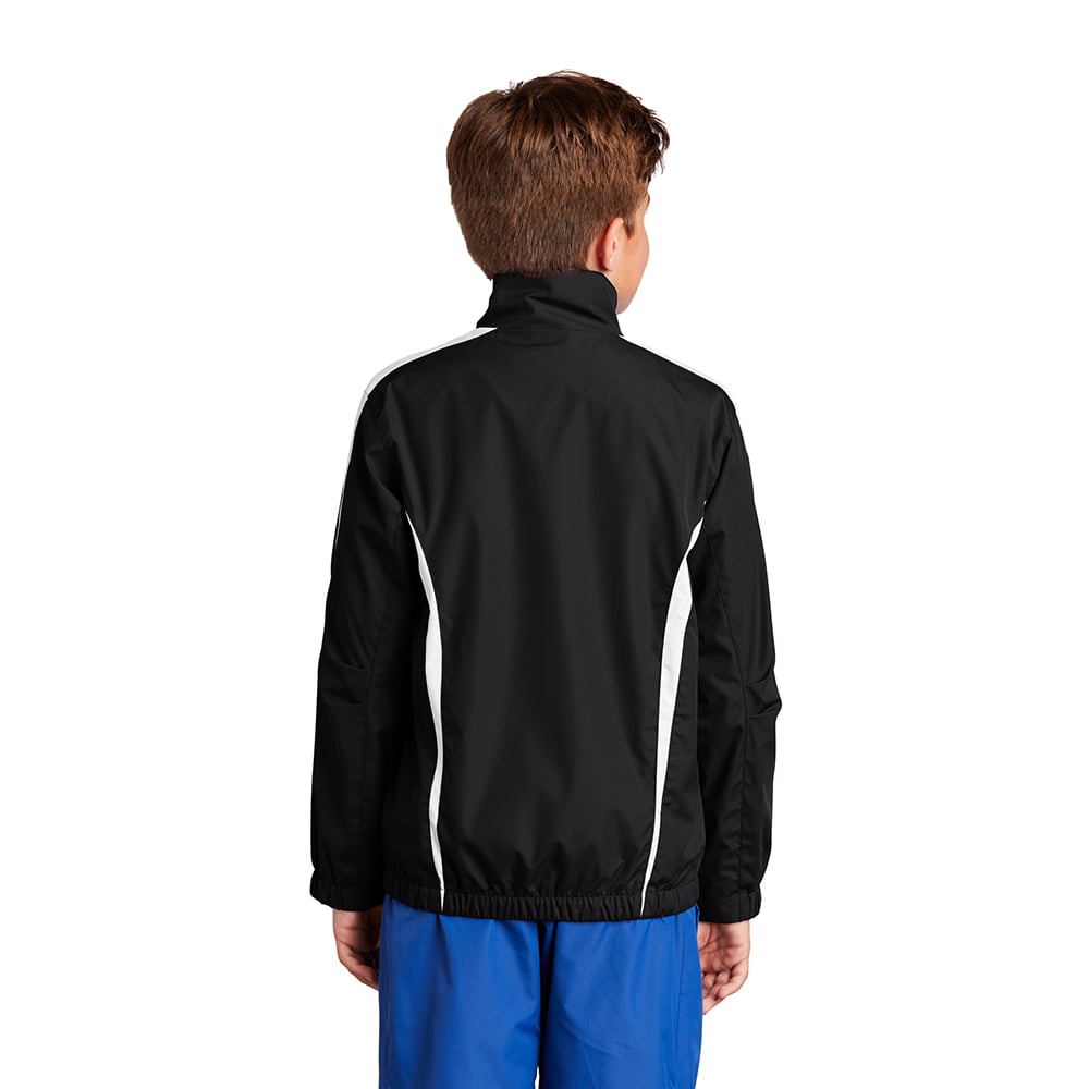 Sport-Tek YST60 Youth Colorblock Raglan Jacket with Side Pockets