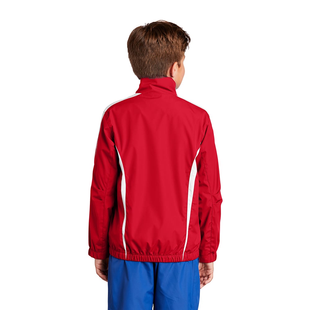 Sport-Tek YST60 Youth Colorblock Raglan Jacket with Side Pockets