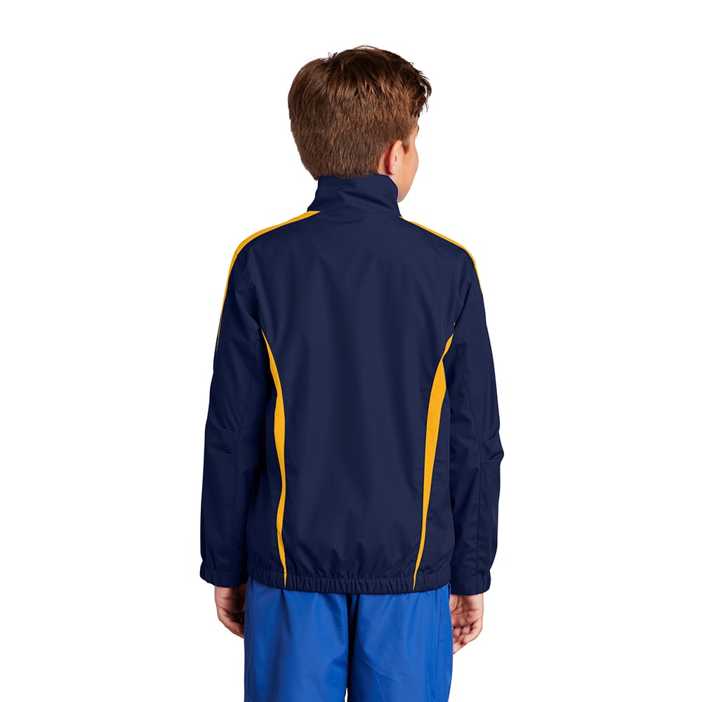 Sport-Tek YST60 Youth Colorblock Raglan Jacket with Side Pockets