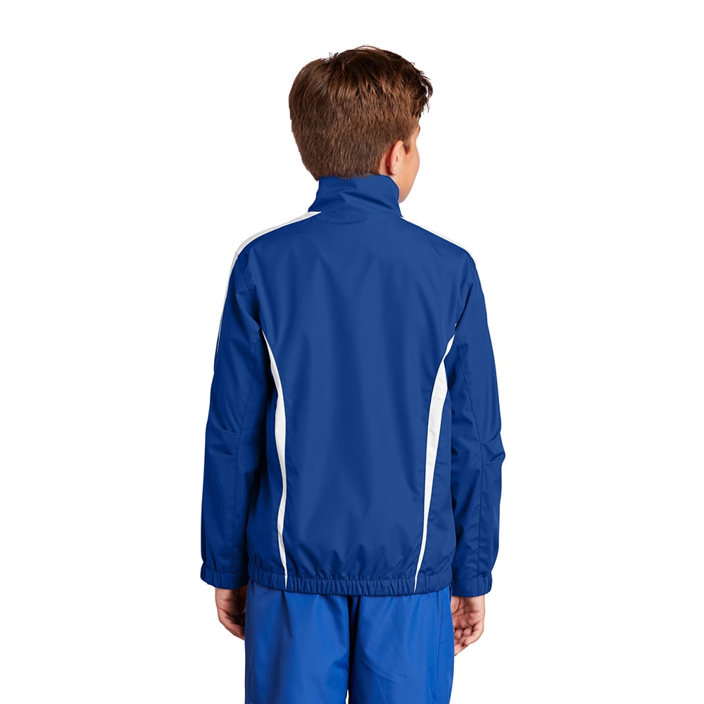 Sport-Tek YST60 Youth Colorblock Raglan Jacket with Side Pockets