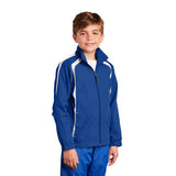 Sport-Tek YST60 Youth Colorblock Raglan Jacket with Side Pockets