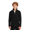 Sport-Tek YST90 Youth Raglan Tricot Track Jacket with Zippered Pockets