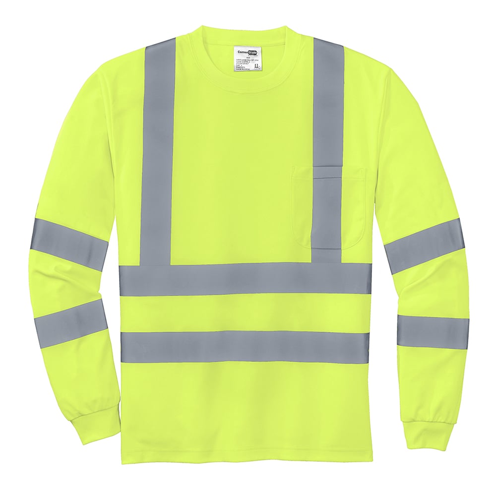 CornerStone CS409 Reflective T-Shirt with Long Sleeves